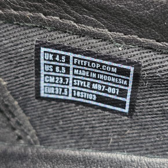 FitFlop Shoes Womens 6.5 Python Print Leather Flats Comfort Smoking Loafers - Picture 8 of 8